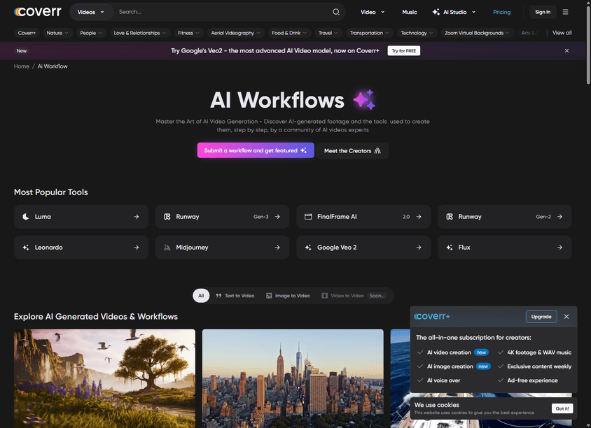 AI Workflows by Coverr screenshot